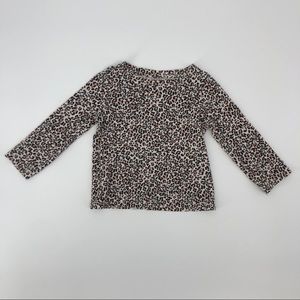 Art Class 2T toddler girl leopard long sleeve top